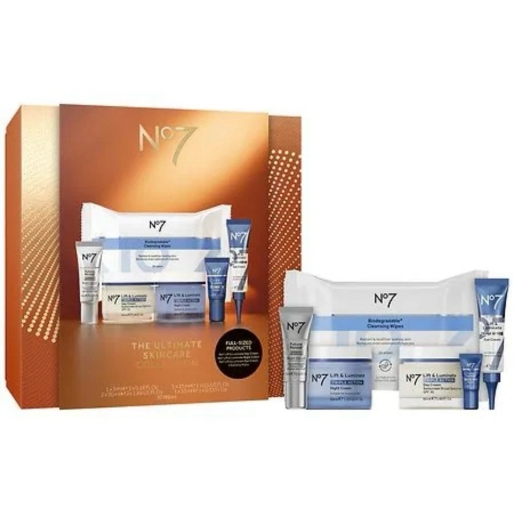 NEW No7 The Ultimate Skincare Collection Gift Set Lift & Luminate